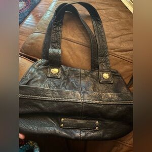Black GUSTTO Leather Women's Bag